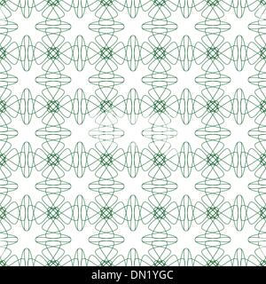 Seamless Vector green fond guillochée Illustration de Vecteur