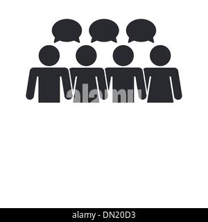 Vector illustration de réseau sociale isolés Illustration de Vecteur