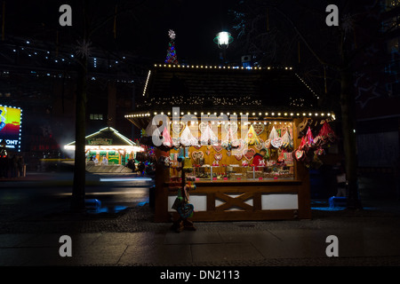 Marché de Noël à Potsdamer Platz Banque D'Images