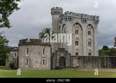 Arteaga Palace à la réserve de biosphère d'Urdaibai, Gascogne, Pays Basque, Espagne Banque D'Images