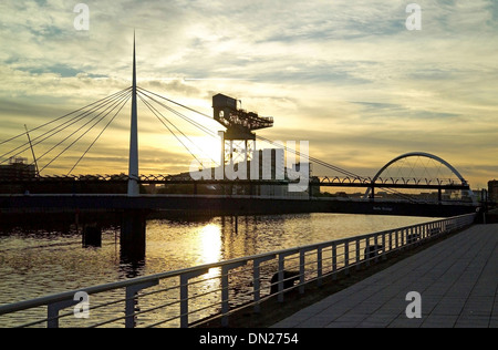 Clyde Arc Pacific Quay River Clyde Stobcross Banque D'Images