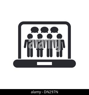 Vector illustration de réseau sociale isolés Illustration de Vecteur