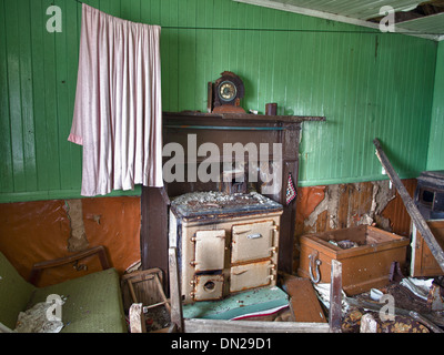 Abandonné Croft House, North Uist, Scotland Banque D'Images