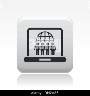 Vector illustration de réseau sociale isolés Illustration de Vecteur