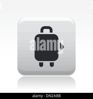 Vector illustration de l'icône de sac de voyage unique Illustration de Vecteur