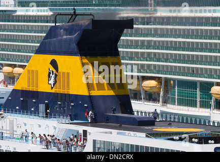 Scène de Civitavecchia. Banque D'Images