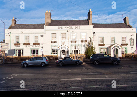 The Angel Inn, un bâtiment historique à Corbridge, une petite ville très prisée sur les rives de la rivière Tyne à Northumberland Banque D'Images