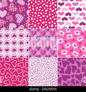 Motif coeur transparente pour la Saint-Valentin Illustration de Vecteur