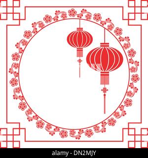 Carte de voeux Nouvel An chinois Illustration de Vecteur