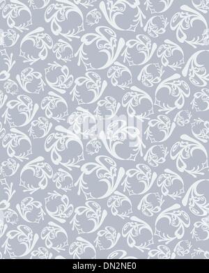 Seamless pattern papier peint ronde gris argent Illustration de Vecteur