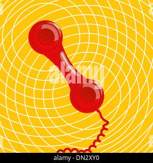 Téléphone rouge Illustration de Vecteur