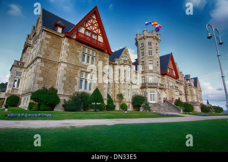 Nice Palais de la Magdalena à Santander, Espagne Banque D'Images