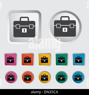 Porte-documents simple icône. Illustration de Vecteur