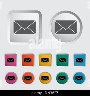 Icône de l’enveloppe. Illustration de Vecteur