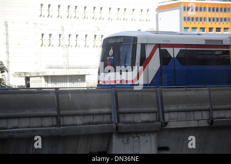 BTS Sky Train sur rail Banque D'Images