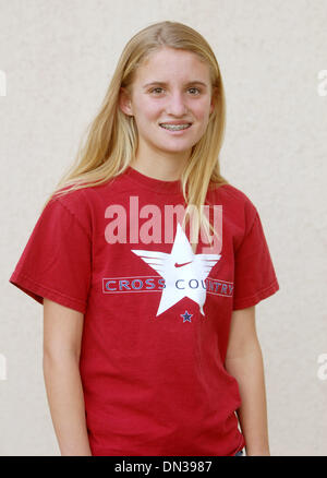 La grâce des Ordres, Campolindo cross country runner et l'athlète féminine de la semaine, le mardi 27 novembre 2007. (Bob Larson/Contra Costa Times/ZUMA Press) Banque D'Images