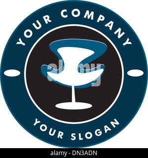 logo de solon de cheveux Illustration de Vecteur