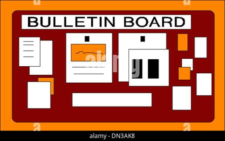 Tableau d’affichage Illustration de Vecteur