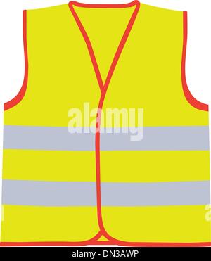 Gilet de sécurité Illustration de Vecteur