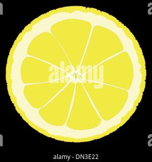 Tranche de citron Illustration de Vecteur