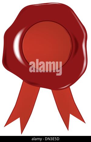 Cachet de cire Illustration de Vecteur