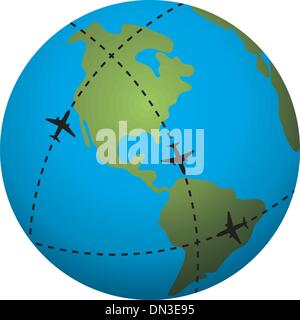 Vector earth globe Illustration de Vecteur