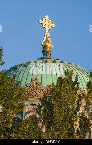 La Russie, Saint-Pétersbourg, Kronstadt, Cathédrale de la Marine Banque D'Images