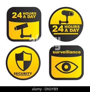 surveillance Illustration de Vecteur