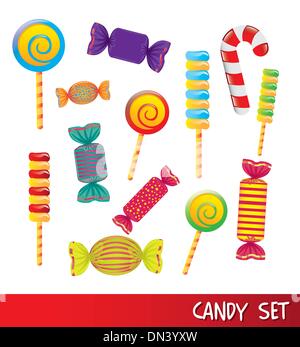 ensemble de bonbons Illustration de Vecteur