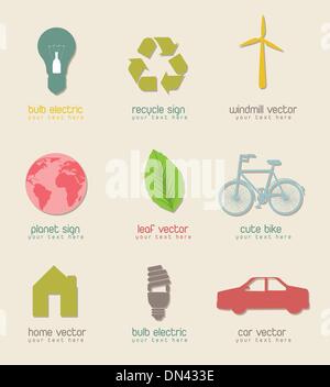 recycler les signes Illustration de Vecteur