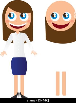 Femme d'affaires Illustration de Vecteur