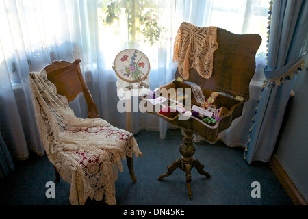 Intérieur du Manoir Volkonsky, Irkoutsk historique régional, Musée des Décembristes Memorial Irkutz, Sibérie, Russie Banque D'Images