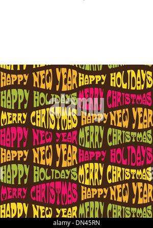 Noël arrière-plan transparent à partir de différents mots Illustration de Vecteur