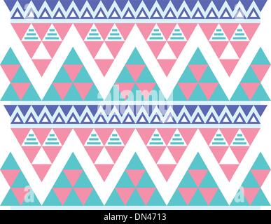 Aztèque Tribal motif transparent coloré Illustration de Vecteur