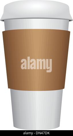 Tasse à café en plastique Illustration de Vecteur