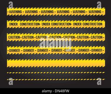 Lignes de mise en garde Illustration de Vecteur