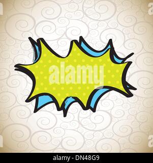 Nuage de bande dessinée Illustration de Vecteur