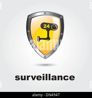 Surveillance Illustration de Vecteur