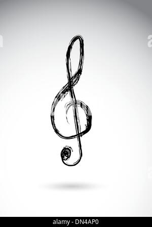 clé de sol Illustration de Vecteur