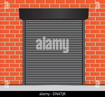 Portes de garage Illustration de Vecteur