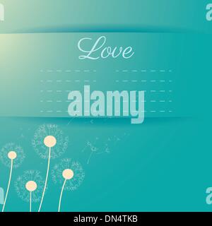 Le pissenlit et flying loin Illustration de Vecteur