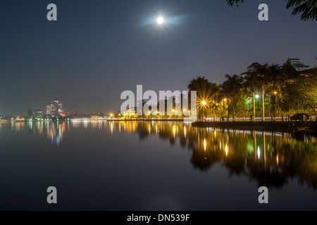 Nuit à Hanoi, Vietnam Banque D'Images