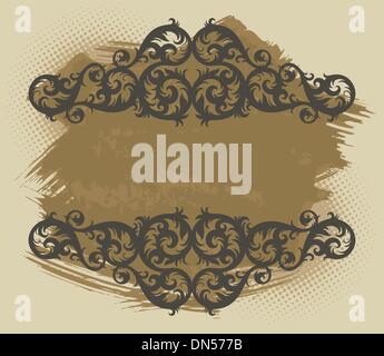 Modèle vintage frame Illustration de Vecteur