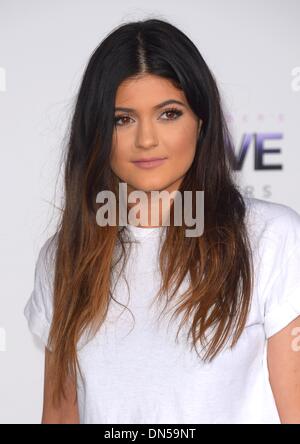 Los Angeles, Californie, USA. Au 18 décembre 2013. Kylie Jenner arrive à la première de 'croire' à Los Angeles, CA 18 décembre 2013 Credit : Sydney Alford/Alamy Live News Banque D'Images