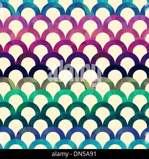 Retro seamless vector background pétoncles Illustration de Vecteur