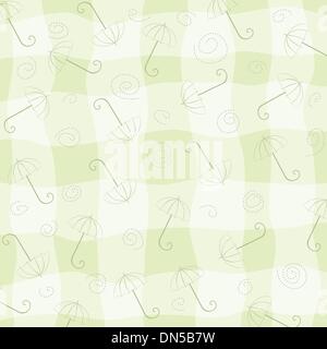 Modèle sans couture enfantine avec parasols Illustration de Vecteur