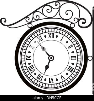 Vector retro street réveil Illustration de Vecteur