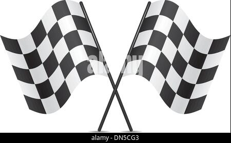 Vector racing flags Illustration de Vecteur