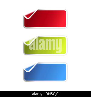 L'étiquette coin plié Illustration de Vecteur