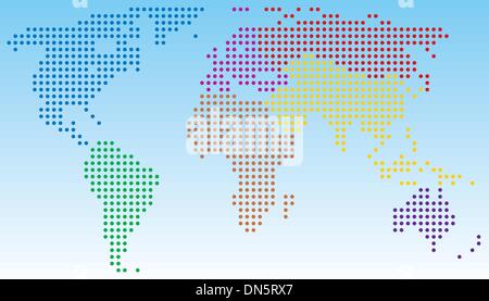 Carte du monde abstrait Illustration de Vecteur